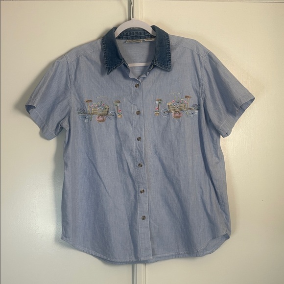 Vintage Embroidered 90s Spring Top - Picture 2 of 6